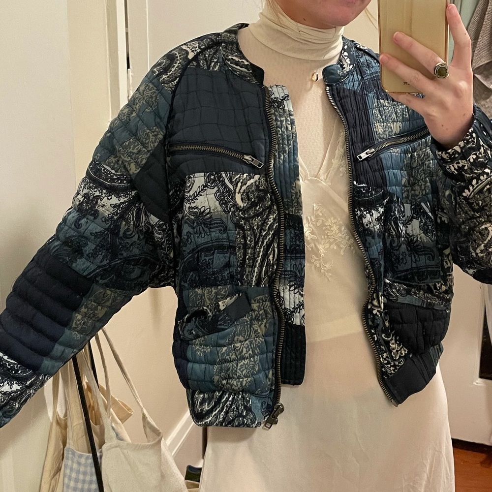 Free People Puffy Bomber Jacket